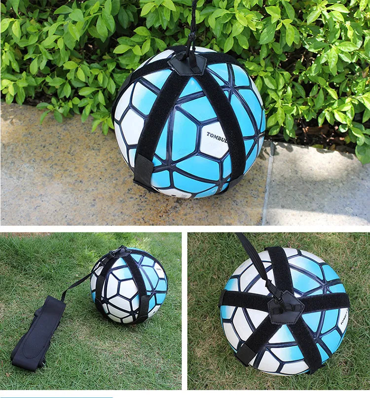 Soccer Ball Juggle Bags Children Auxiliary Circling Belt Kids Football Training Equipment Kick Solo Soccer Trainer Football Kick