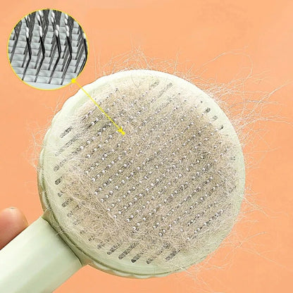 Pet Hair Removal Comb Cat Brush Self Cleaning Slicker Brush for Cats Dogs Hair Remover Scraper Pet Grooming Tool Cat