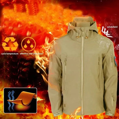 Winter Herbst Fleece Männer Jacke Militärische Taktische Wasserdichte Anzug Outdoor Angeln Wandern Camping Trainingsanzüge Mantel Thermische