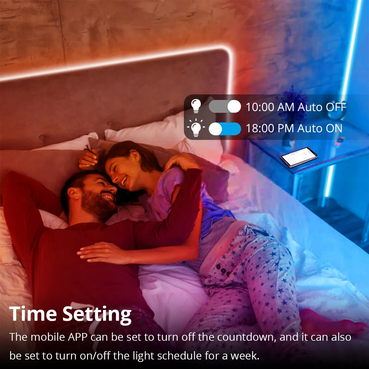 Neon Smart Home RGB Light Homekit Apple Home + Cozylife APP Control Alexa Google Home Timer Setting DC 12V Strip Bedroom Decor