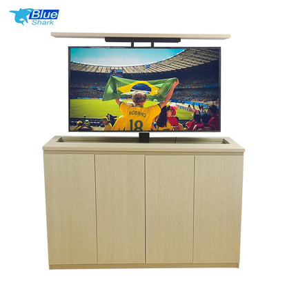 Motorized Hidden TV Cabinet Lift Electrically Height-Adjustable TV Bracket for Installation 32-70 Inches with Remote Control