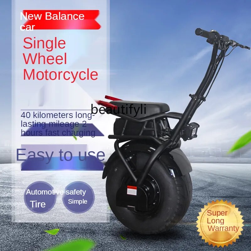 GY Intelligent Electric Single Wheel Self-Balance Car Single Wheel Body Sense Motorcycle Riding Scooter 18-Inch Bull Wheel