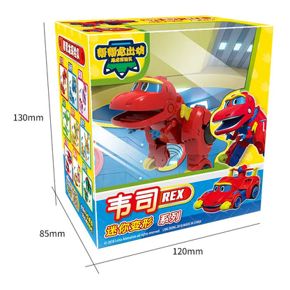 Neueste Min Gogo Dino ABS Verformung Auto/Flugzeug Action-figuren REX/PING/VIKI/TOMO Transformation Dinosaurier spielzeug für Kinder Geschenk