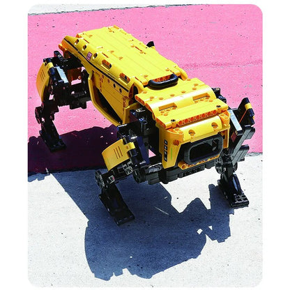 MOULD KING 15066 juguetes de alta tecnología la aplicación y RC motorizado Boston Dynamics perro grande en miniatura AlphaDog bloques de construcción regalos para niños