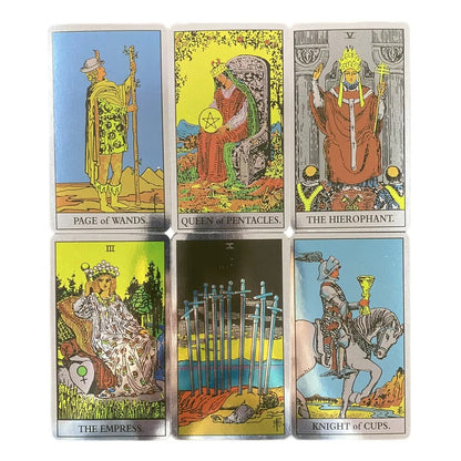 Cartas de Tarot láser de oráculo, cubierta de bolsillo, versión en inglés, tablero de Manga místico Osho Zen, juego de fiesta familiar