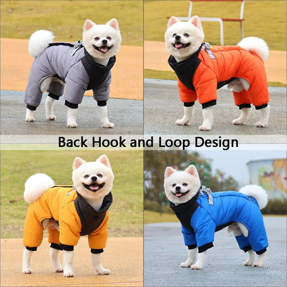 Chaqueta para perros gruesa y cálida de invierno, ropa impermeable para perros pequeños y medianos, abrigo para cachorros, ropa para Pug Bulldog Francés Chihuahua