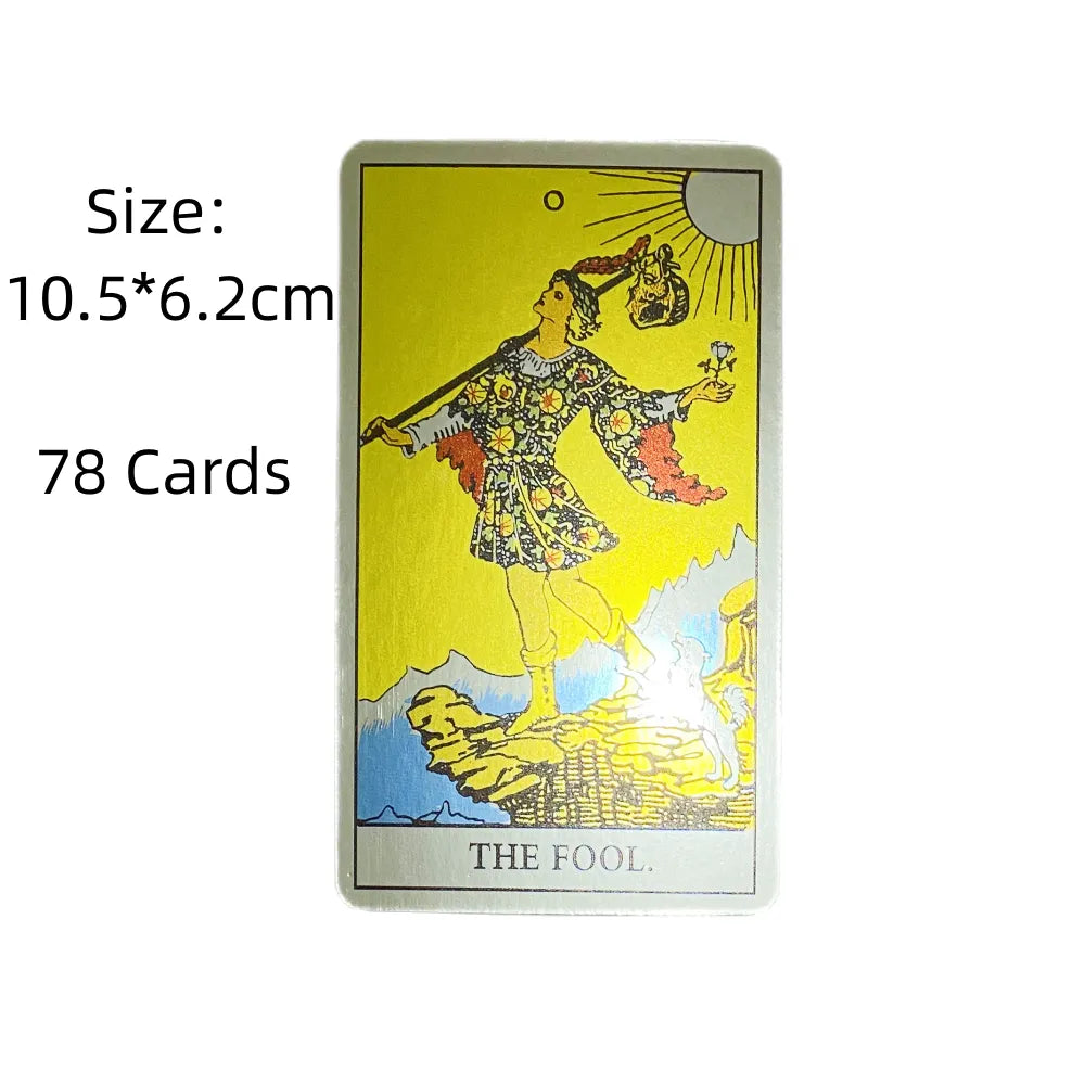 New Oracle Laser Tarot Rider Cards Pocket Deck English Version Osho Zen Mystical Manga Board Family Party Playing Game