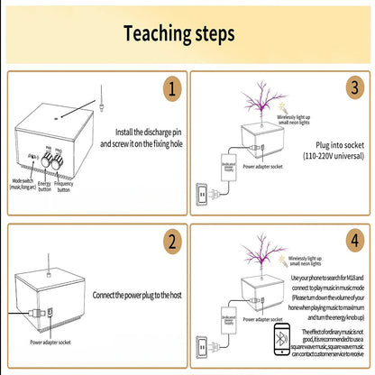 Multi-Function Tesla Music Tesla Coil Speaker, Wireless Transmission Lighting, Science and Education Experimental Products