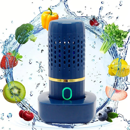 Protable Fruit Vegetable Washing Machine Capsule Shape Wireless Food Purifier Household Disinfection vegetables