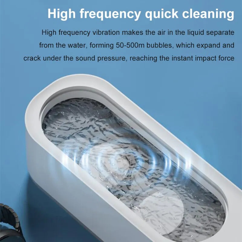 Multifunctional Ultrasonic Cleaner Ultrasonic Washing Sonicator Bath For Watches Contact Lens Glasses Denture Teeth