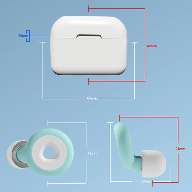 Silikon-Ohrstöpsel, Schlafgeräusch-Ohrstöpsel, Schalldämmung, Schutz, Anti-Lärm, Lärmreduzierung, Schwimmen, wasserdicht