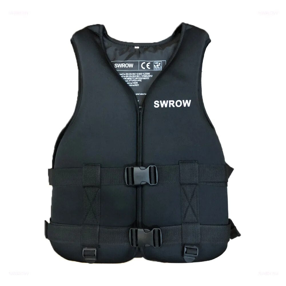 Neoprene life jacket the fishing vest water jacket sport adult children life vest clothes swim skating ski rescue boats drifting