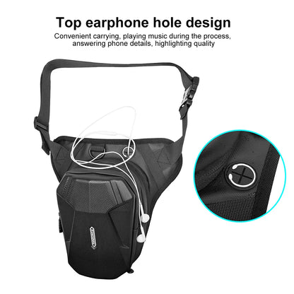 Motorrad Drop Taille Bein Tasche Tragbare Wasserdichte EVA Bein Seite Tasche Gürtel Hüfte Bum Gepäck Fahrt Taschen Motorrad Handy Geldbörse