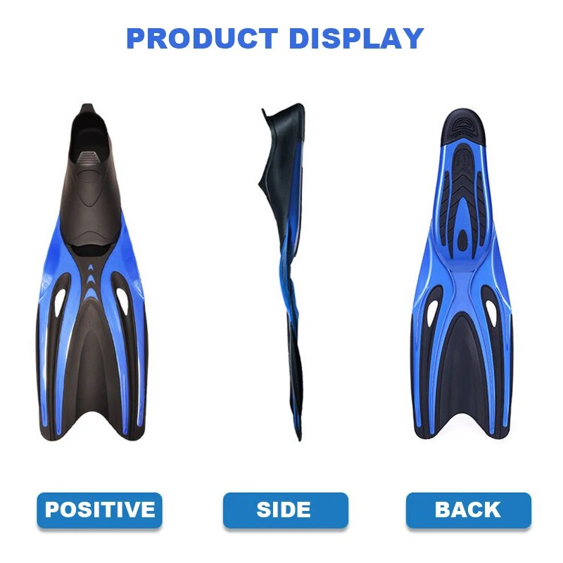 Professional Adult Flexible Comfort TPR Non-Slip Swimming Diving Fins Rubber Snorkeling Swim Flippers Water Sports Beach Shoes