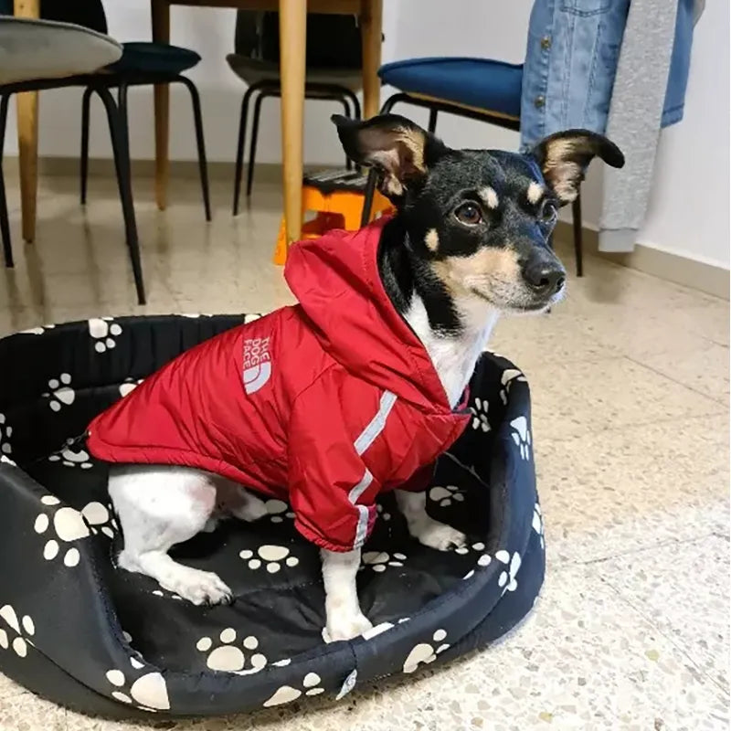 Ropa impermeable para perros, abrigo reflectante para mascotas para perros pequeños y medianos, chaquetas cálidas de lana para perros, impermeable para cachorros, traje para Chihuahua