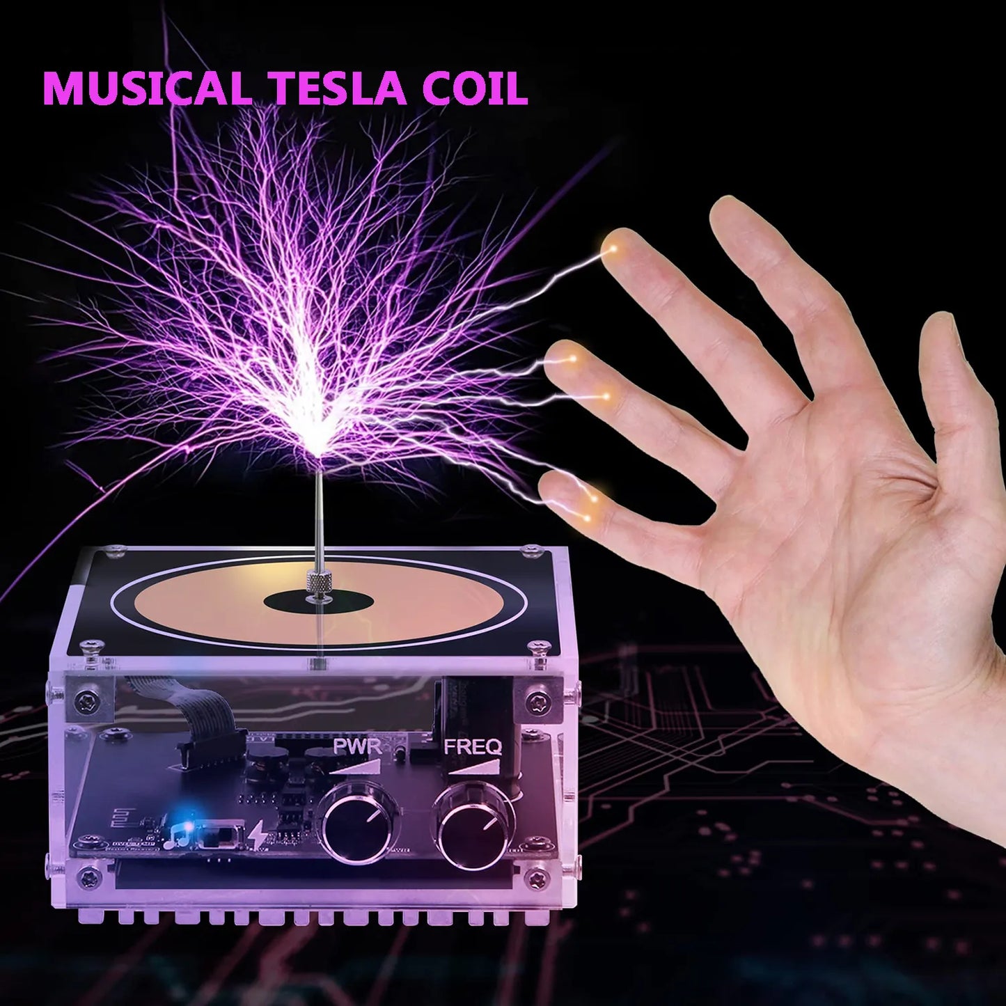 Altavoz multifunción Tesla Music Tesla Coil, iluminación de transmisión inalámbrica, productos experimentales de ciencia y educación