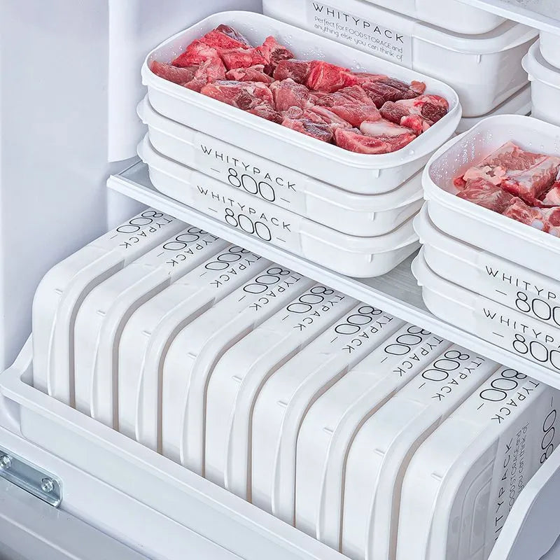 Japanese Frozen Meat Packaging Box Food Grade Refrigerator Storage Fruit Vegetable Preservation Prepare The Dishes Divided Box