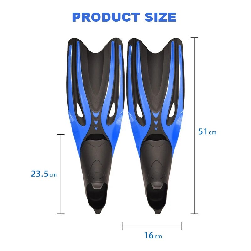 Professionelle Erwachsene, flexibler Komfort, TPR, rutschfest, zum Schwimmen, Tauchen, Flossen, Gummi, Schnorcheln, Schwimmflossen, Wassersport, Strandschuhe