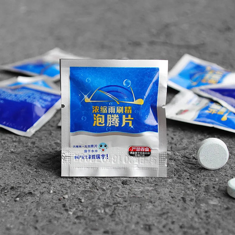 Solid Cleaner Car Windscreen Cleaner Effervescent Tablet Auto Wiper Glass Solid Cleaning Concentrated Tablets Detergent