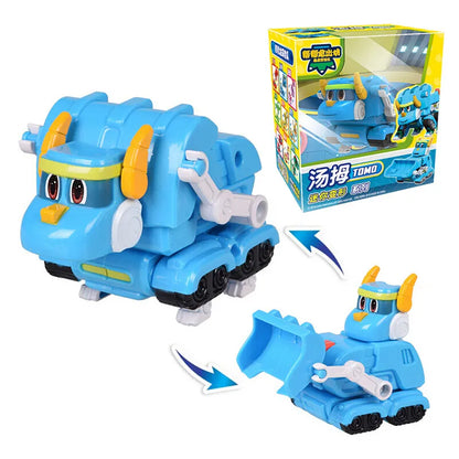 Neueste Min Gogo Dino ABS Verformung Auto/Flugzeug Action-figuren REX/PING/VIKI/TOMO Transformation Dinosaurier spielzeug für Kinder Geschenk