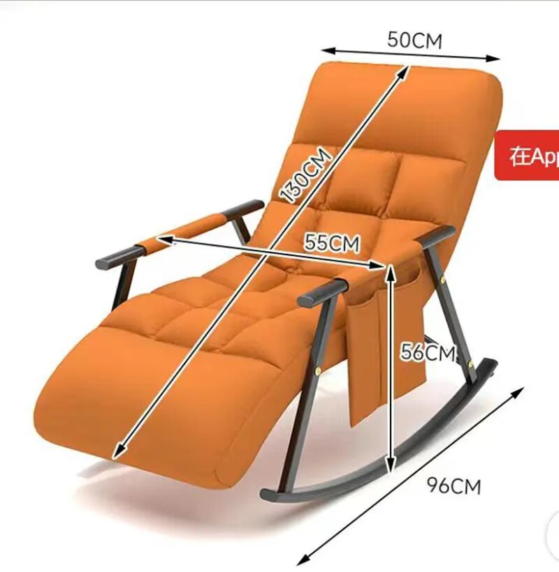 Nordic Schaukelstuhl, Liegestuhl Lazy Household BalconyAdult Single Person Sofa