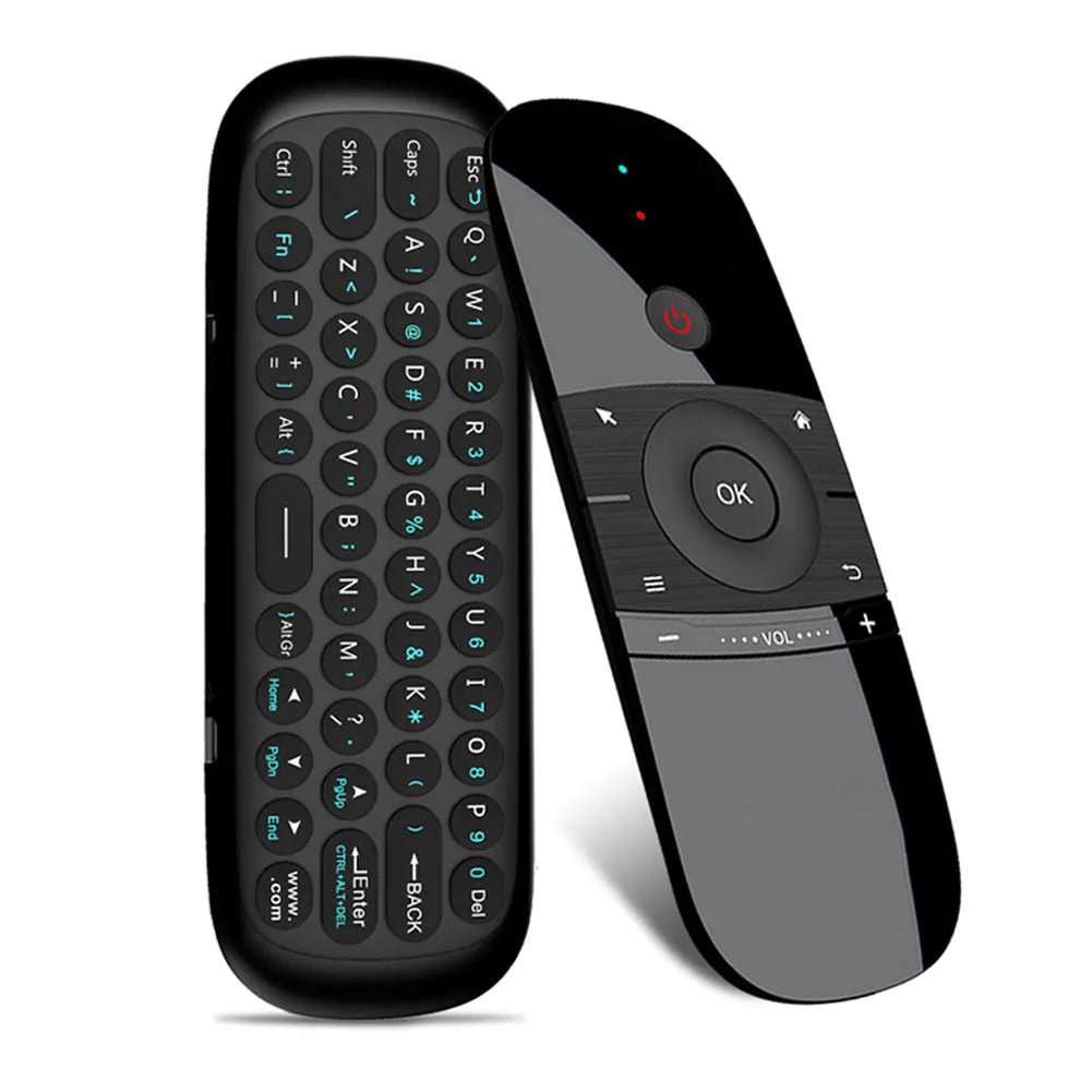 Mini Air Mouse W1 C120 Fly Air Mouse teclado inalámbrico airmouse para 9,0 8,1 Android TV Box/PC/TV Smart TV portátil Mini 2,4G