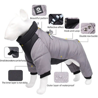 Winter warme verdickte Haustier-Hundejacke, wasserdichte Hundekleidung für kleine mittelgroße Hunde, Welpenmantel, Chihuahua, französische Bulldogge, Mops-Kleidung