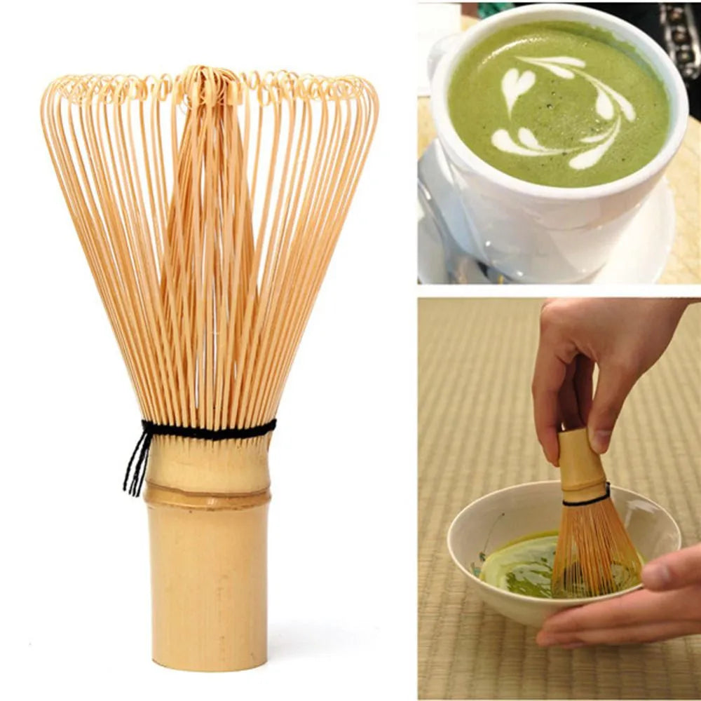 Nützliches japanisches Teeset, Matcha-Grüntee-Bambusbürste, Matcha-Tee-Werkzeuge, Bambus-Matcha-Tee-Pulver-Schneebesen