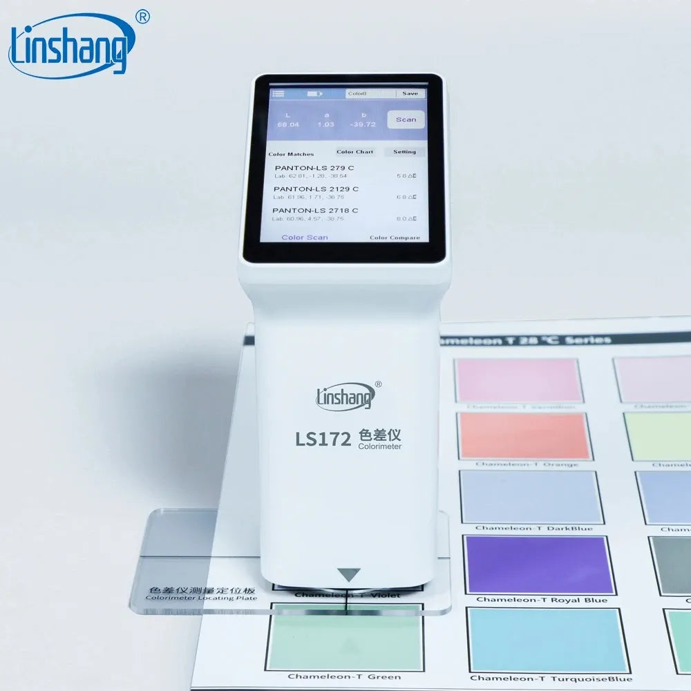 Linshang LS172 LS173 LS172B LS173B Colorímetro de pantalla táctil inteligente para revestimiento de cerámica, pintura plástica, comparación de medición de color