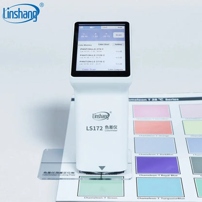 Linshang LS172 LS173 LS172B LS173B Smart Touch Screen Colorimeter for Coating Ceramic Plastic Paint Color Measurement Comparison