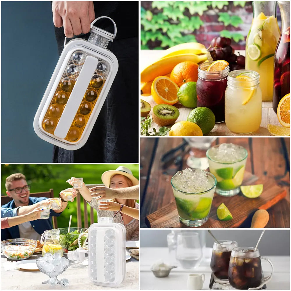 Eiskugelbereiter, Eiswürfelbereiter, Tablettform mit Deckel, Würfelform, kubische Behälter, Tabletts für Whiskey, Cocktails, Zuhause, Bar, Küche