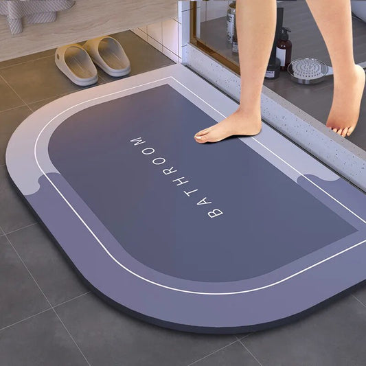 Alfombra de ducha para baño súper absorbente, alfombra antideslizante para baño, alfombra Simple para entrada de cocina, puerta suave, alfombra de baño lateral para bañera, decoración del hogar