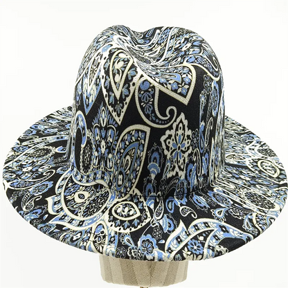 Fedora nueva Tie Dye Graffiti última moda de dos colores primavera Unisex Jazz sombrero Fedora doble cara primavera y otoño кепкамужскня