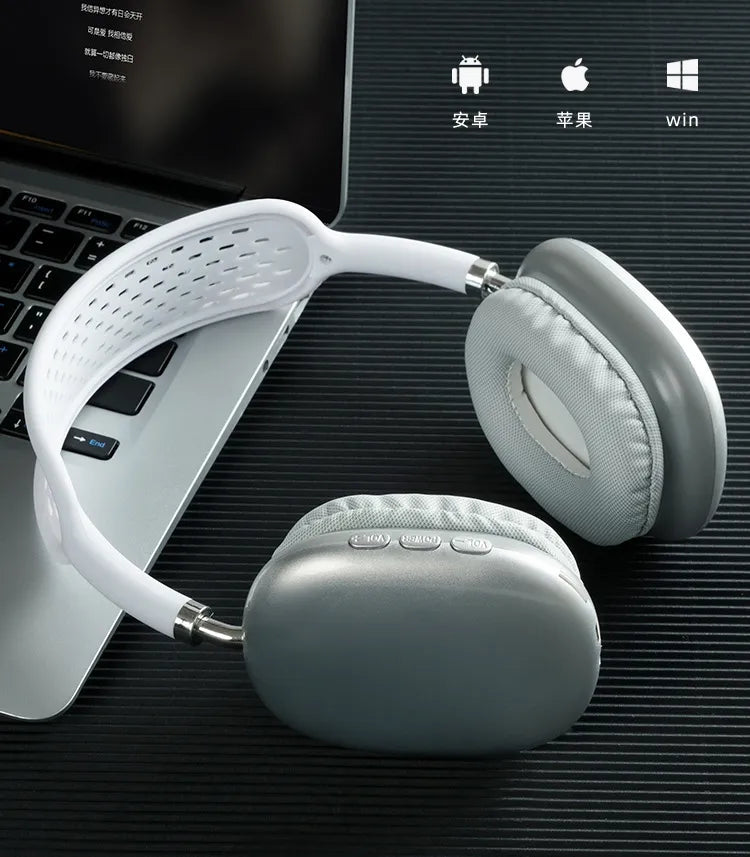 P9 Drahtlose Bluetooth-Kopfhörer mit Mikrofon, Noise-Cancelling-Headsets, Stereo-Sound-Kopfhörer, Sport-Gaming-Kopfhörer, unterstützt TF