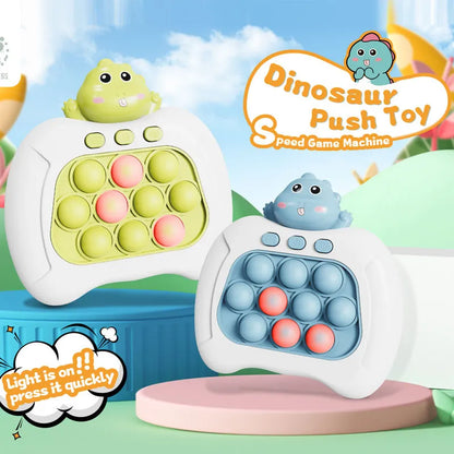 Pop Light Fidget Game-juego de burbujas de empuje rápido, juguetes con mango para niños y niñas, juguetes antiestrés con máquina de juego LED, juguetes para aliviar el estrés