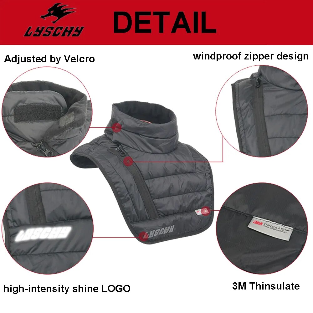 Protectores de cuello completo para motocicleta, bufanda, máscara cálida a prueba de viento para motocicleta, pasamontañas de lana para ciclismo, máscara facial para Moto