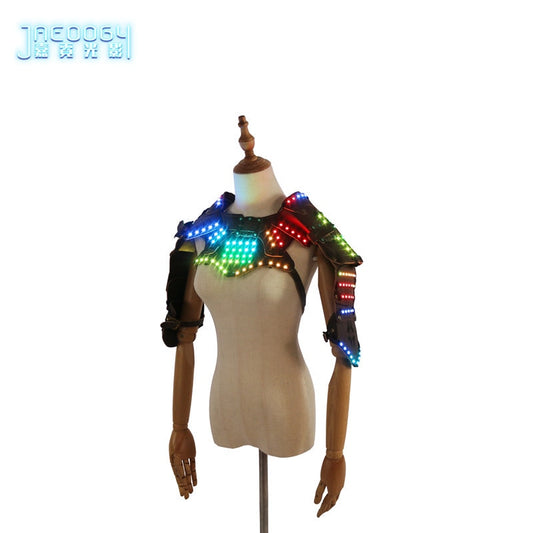 LED Lighting Costume Suitable For Night Stage Show Party Props Halloween COSPLAY Fluorescent Vest Armor