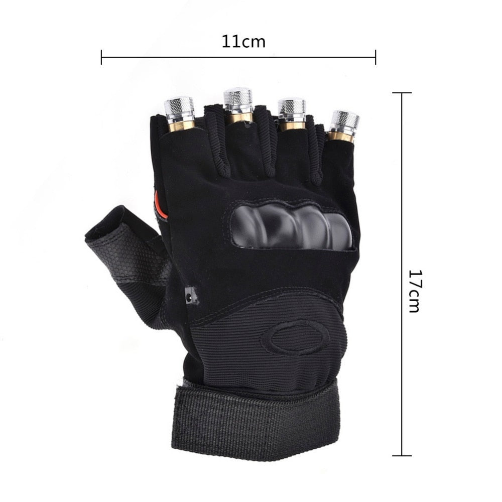 Green Laser Gloves Multi-line 4 Heads Beam Light Stage Performance Props For DJ Disco Music Festival Live Nightclub Club Show