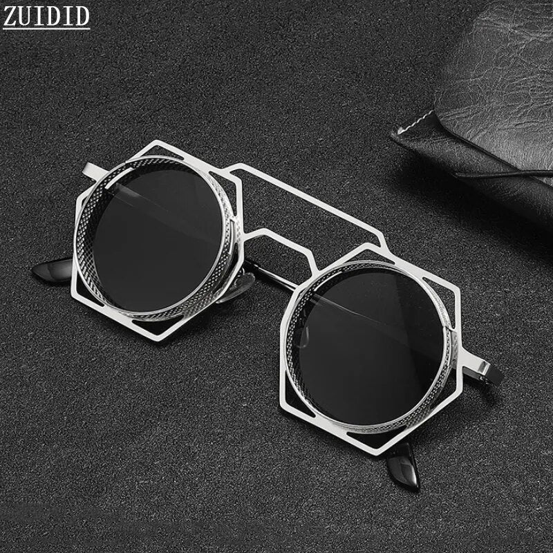 Nuevas Gafas De Sol Steampunk para Hombre, Gafas De moda Punk Vintage, Gafas De Sol Sonnenbrille Lunette De Soleil Homme, Gafas De Sol para Hombre