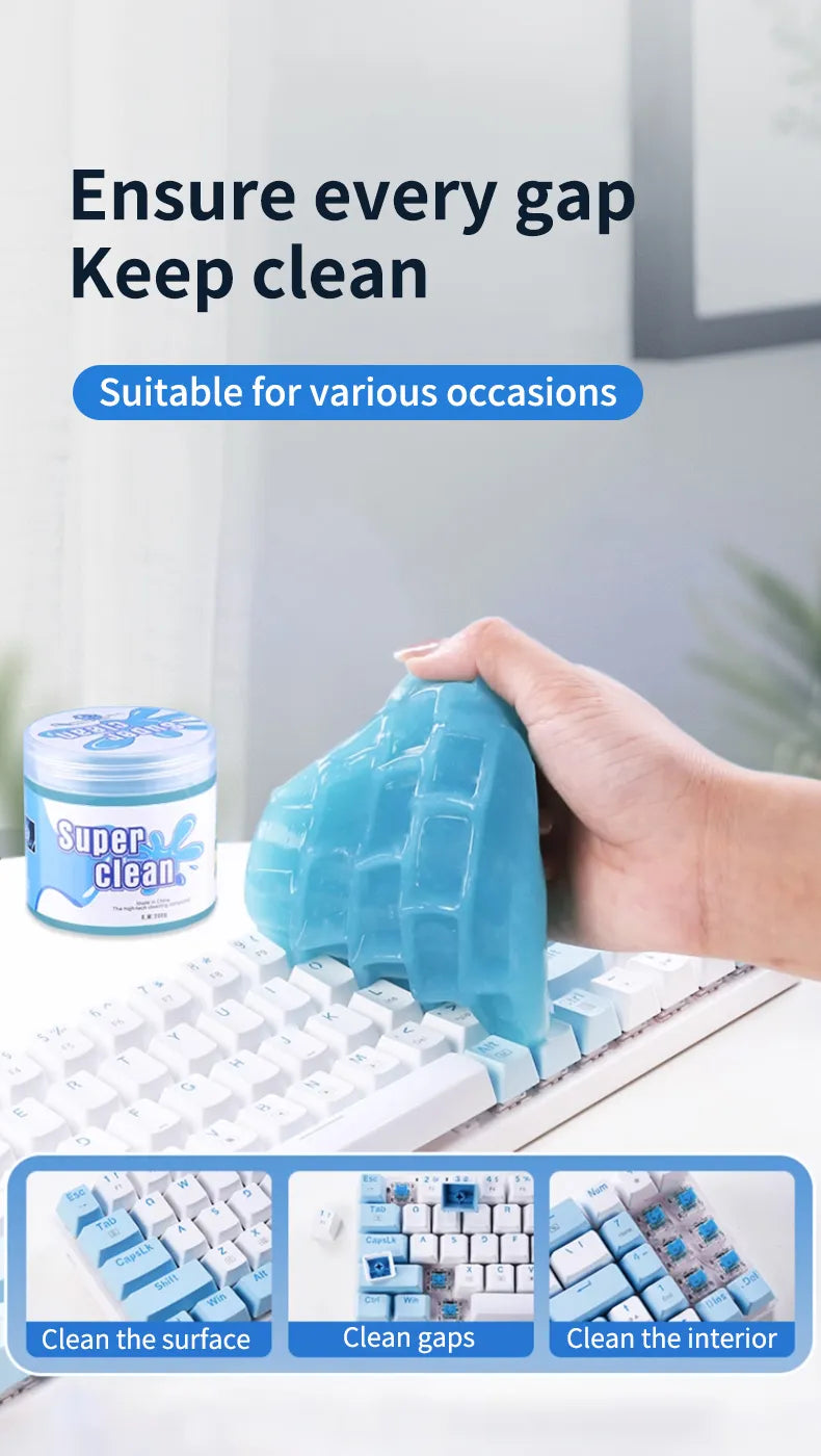 Multifunction Car Cleaning Gel Air Vent Outlet Cleaning Dashboard Laptop Magic Cleaning Tool Mud Remover Car Gap Dust Dirt Clean