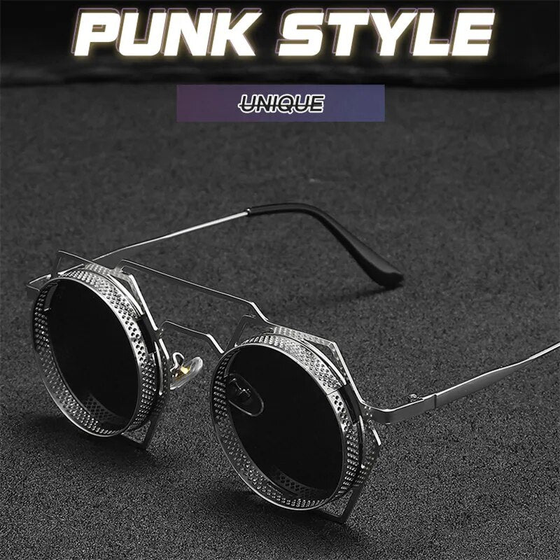 Nuevas Gafas De Sol Steampunk para Hombre, Gafas De moda Punk Vintage, Gafas De Sol Sonnenbrille Lunette De Soleil Homme, Gafas De Sol para Hombre