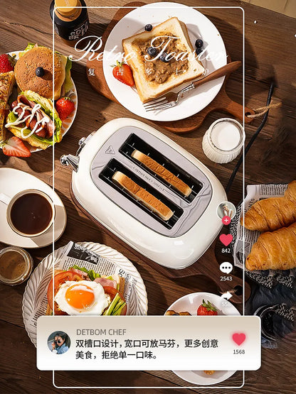 Haushalt Neue Tragbare Vintage Toaster Toast Toaster Hause Automatische Heizung Multifunktionale Frühstück Maschine 220 V