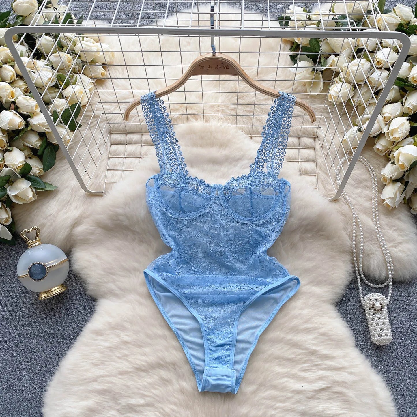 Transparent Mesh Lace Sexy Playsuits Women Strap Strapless Solid Streetwear Y2K Top 2023 Sheer Sensual Slim Bodysuits Wanita