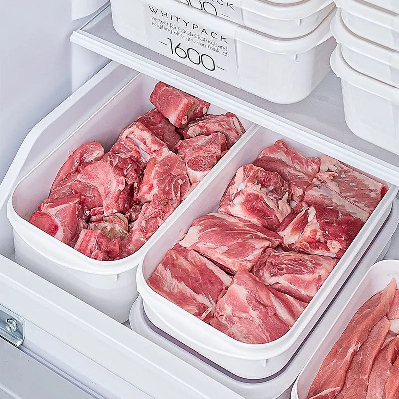 Japanese Frozen Meat Packaging Box Food Grade Refrigerator Storage Fruit Vegetable Preservation Prepare The Dishes Divided Box