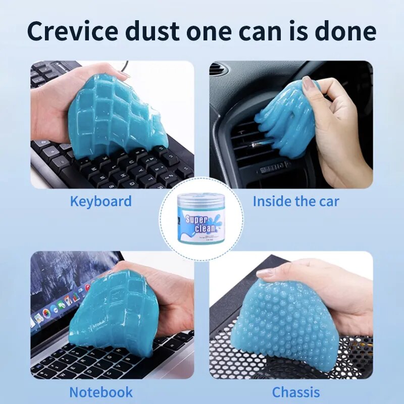 Multifunction Car Cleaning Gel Air Vent Outlet Cleaning Dashboard Laptop Magic Cleaning Tool Mud Remover Car Gap Dust Dirt Clean