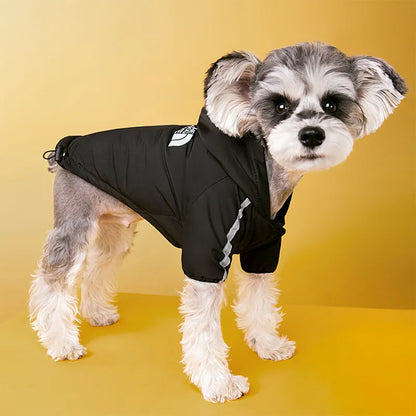 Wasserdichte Hundekleidung Reflektierender Haustiermantel für kleine mittelgroße Hunde Winterwarme Fleece-Hundejacken Welpen-Regenmantel Chihuahua-Outfit