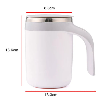 Mezclador inteligente perezoso de acero inoxidable, nueva taza con marca, licuadora giratoria magnética, taza agitadora automática, taza mezcladora de leche y café, botella calentadora