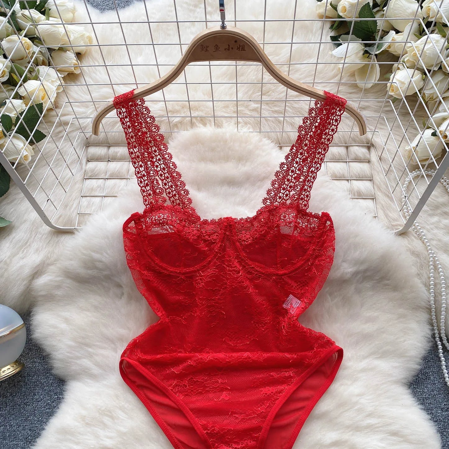 Transparent Mesh Lace Sexy Playsuits Women Strap Strapless Solid Streetwear Y2K Top 2023 Sheer Sensual Slim Bodysuits Wanita