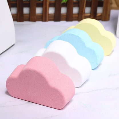 Rainbow Cloud Bath Bomb Colorful Sea Salt Natural Handmade for Exfoliating Moisturize Dry Skin for Women Mom Kids أملاح استحمام