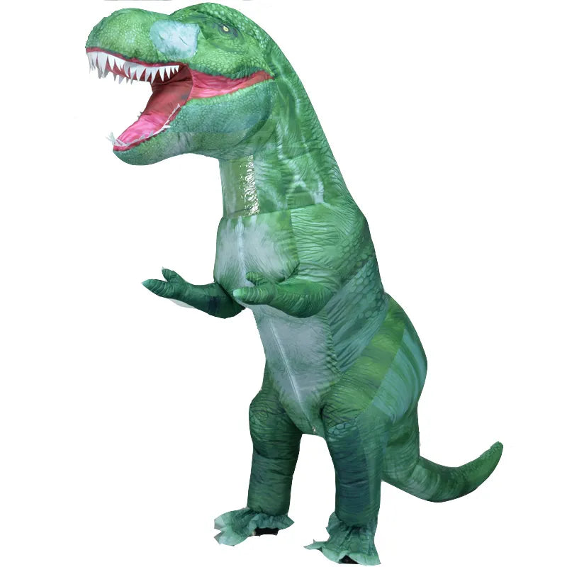 Neues aufblasbares Dino T-Rex Spinosaurus Pterosaur Triceratops Erwachsenes Velociraptor Kostüm Maskottchen Cosplay Halloween Frauen Mann Kind